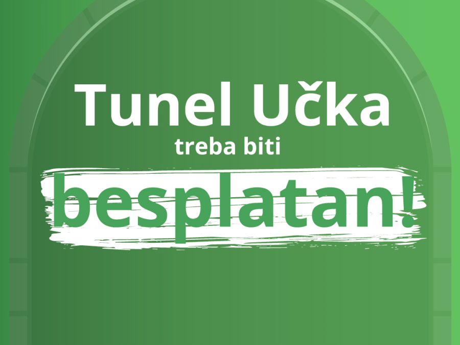 Početni banner na društvenim mrežama - Tunel Učka treba biti besplatan