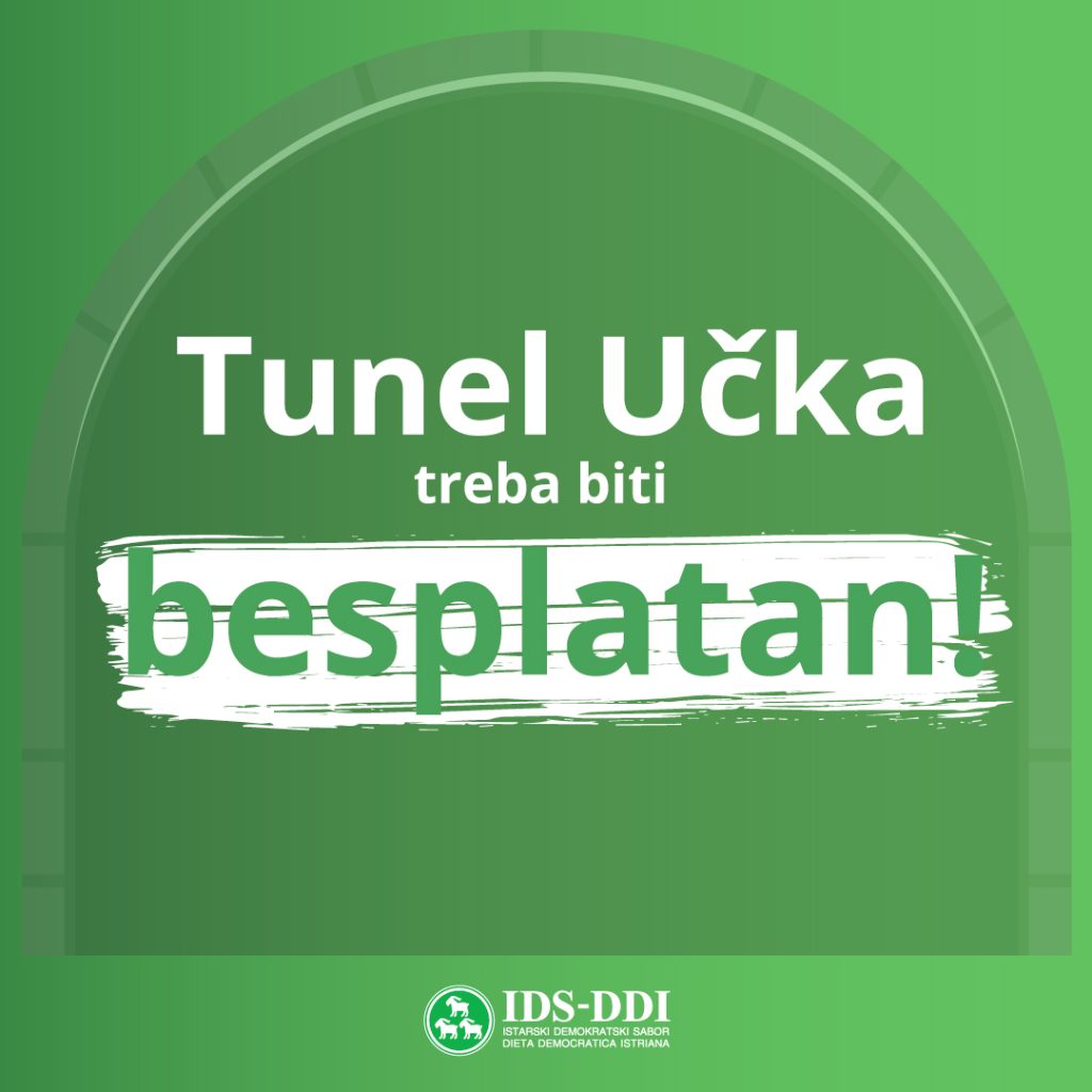 Početni banner na društvenim mrežama - Tunel Učka treba biti besplatan
